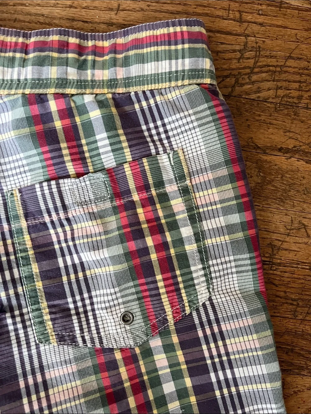 Boys Ralph Lauren Polo Plaid Swim Trunks - Multi-Color